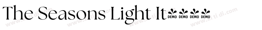 The Seasons Light It字体转换